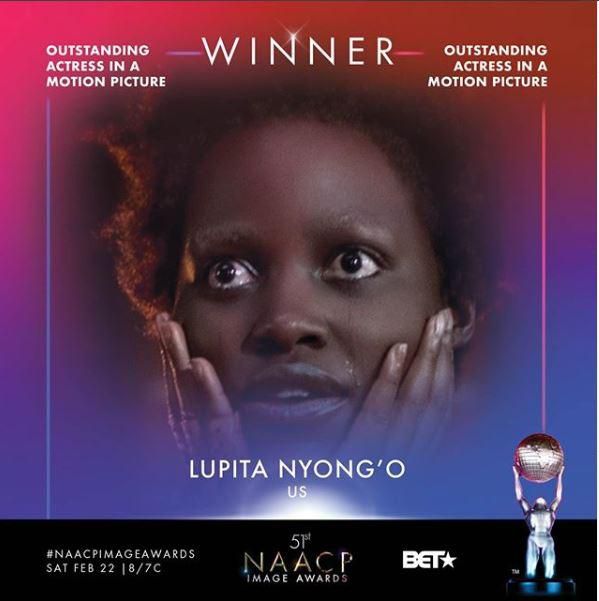 Lupita Nyong’o bags two awards in Los Angeles