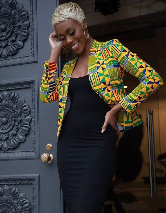 Ankara blazer (Pinterest)