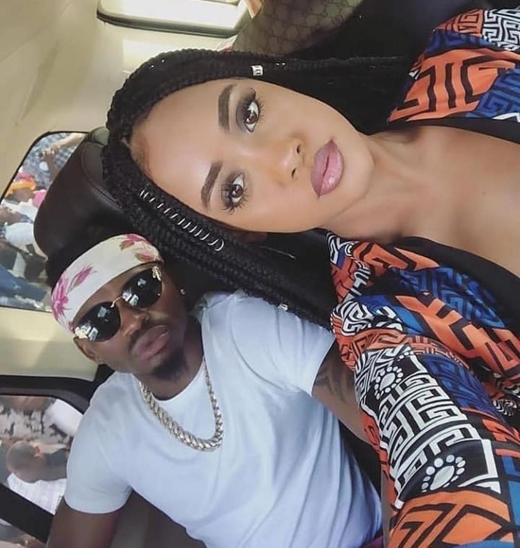 Diamond Platnumz with Tanasha Donna