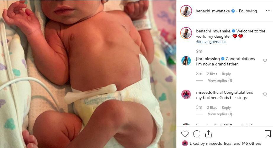 US based Kenyan gospel singer Benachi and wife welcome bouncing Baby Girl (Photo)