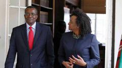 CJ David Maraga with Chief Registrar Ann Amadi