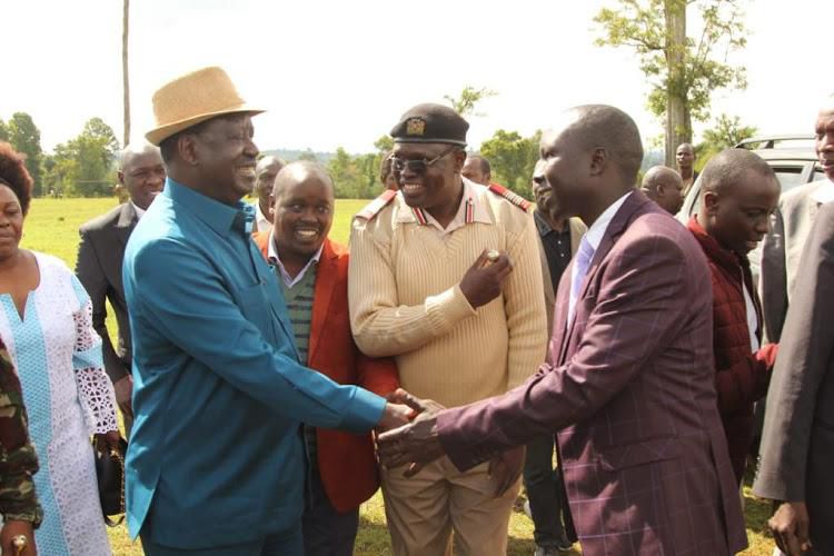 Raila makes maiden grand entry into DP Ruto’s home turf since last elections [Photos]