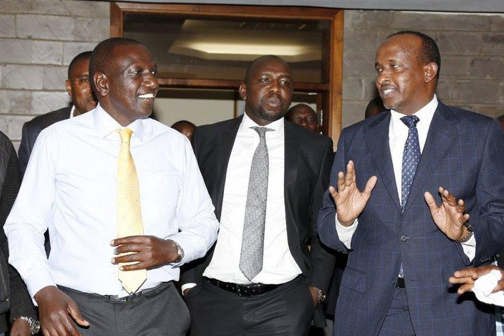 File image of DP Ruto with Kipchumba Murkomen and Aden Duale
