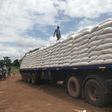 Truck carrying sacks of maize