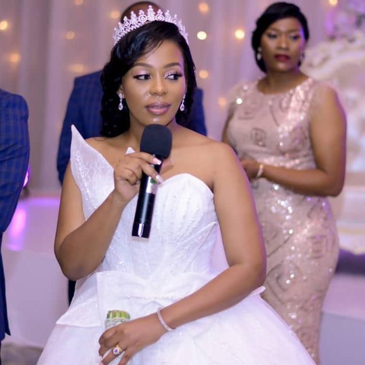 Nandy’s sister and official stylist Celine Mfinanga walk down the aisle in lavish ceremony (Photos)