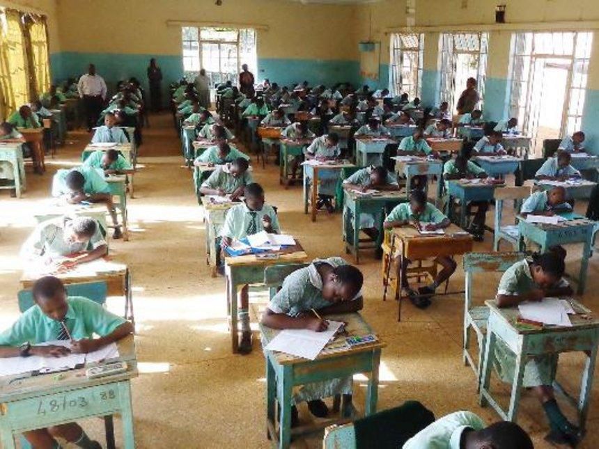 candidates sit for their KCPE exams
