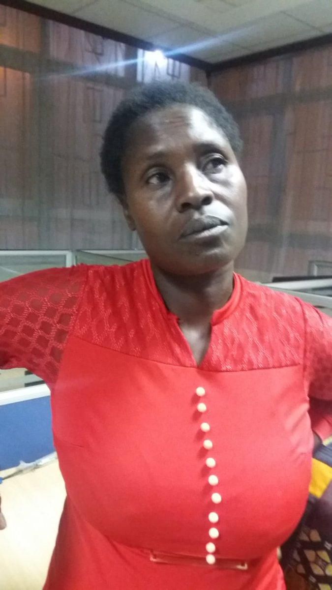 One of the suspects arrested in the alleged trafficking of a one month old baby