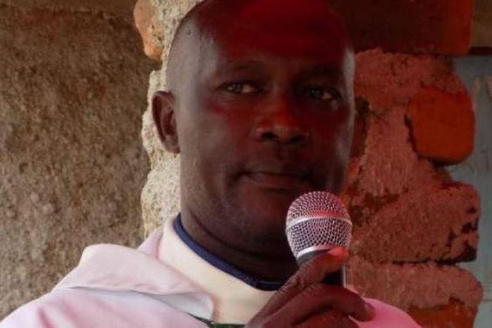 File image of murdered Catholic priest Michael Kyengo