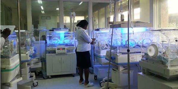 A nurse in charge of the newborn unit at Kenyatta National Hospital in Nairobi