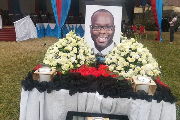 The late Kibra MP Ken Okoth's memorial service