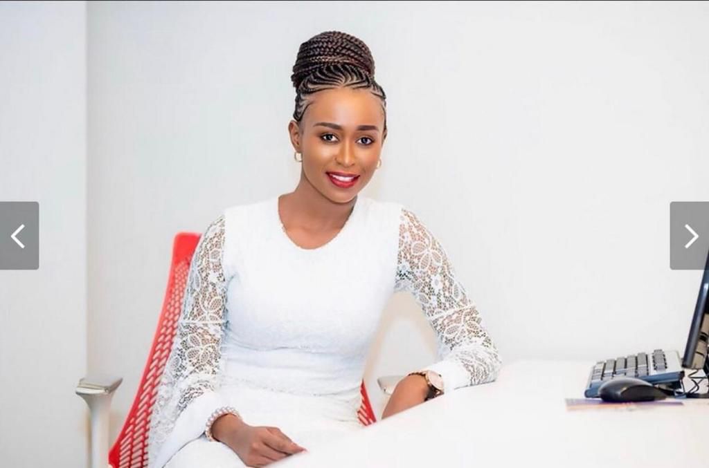 Emma Brenda Wanjiru at work - she went through an abusive relationship with her daughter's father