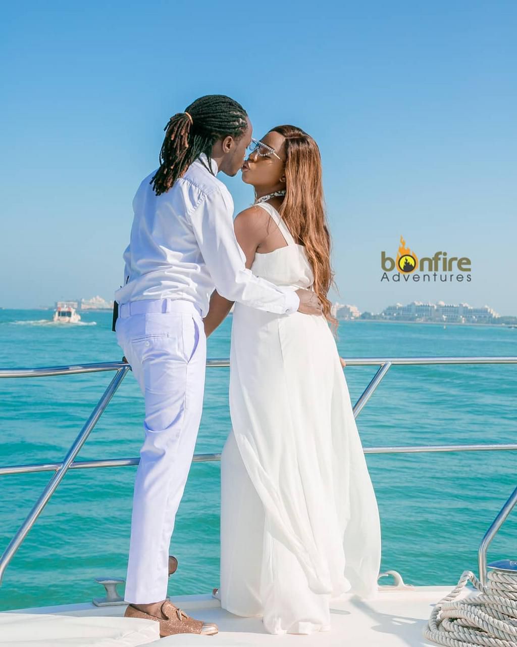 Diana Marua and Bahati in Dubai for a Holiday