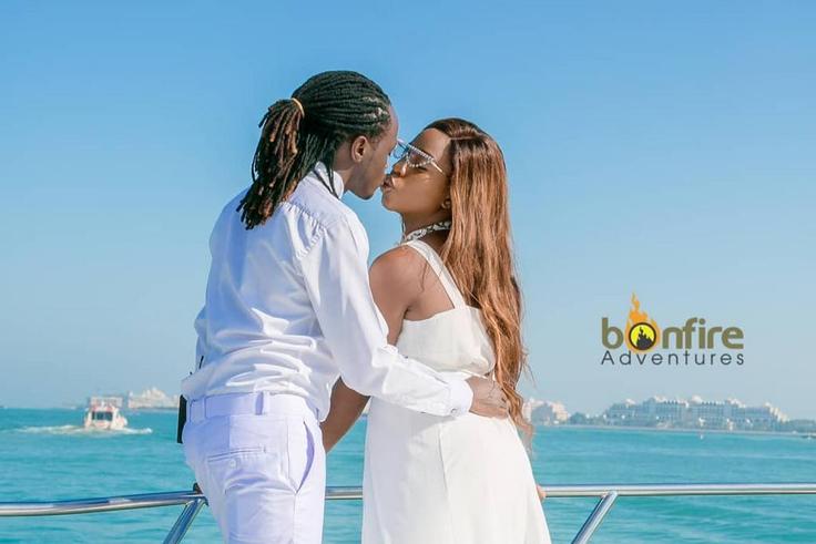 Diana Marua and Bahati in Dubai for a Holiday
