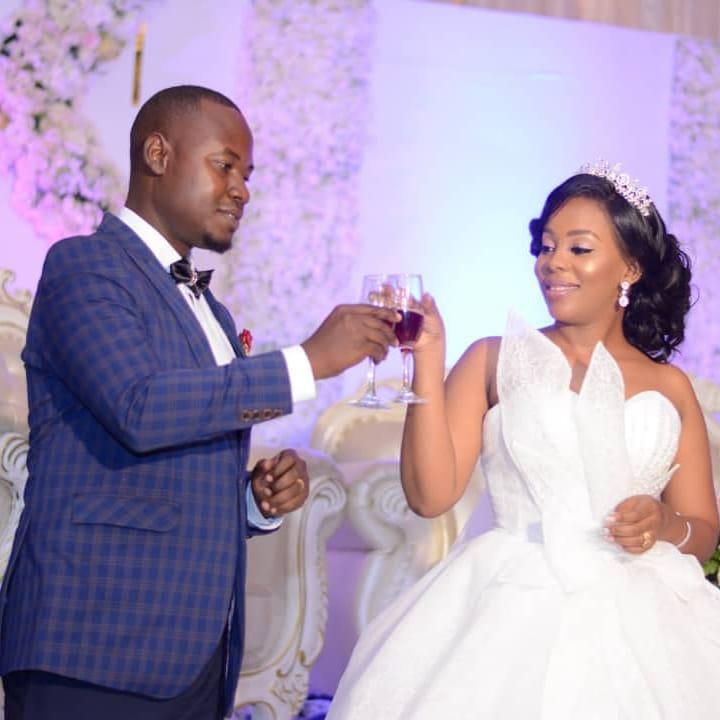 Nandy’s sister and official stylist Celine Mfinanga walk down the aisle in lavish ceremony (Photos)