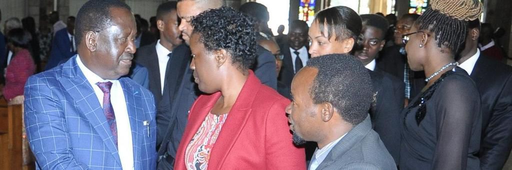 Raila Odinga, Rosemary Odinga with Sigar Agumba