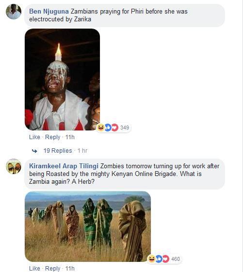 Kenyans attack Zambia over Akothee (Facebook)