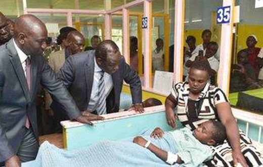 DP William Ruto visits pupils of Kakamega Primary in hospital