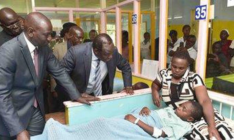 DP William Ruto visits pupils of Kakamega Primary in hospital