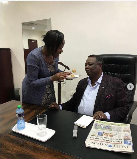 KTN's Mary Kilobi with her Hubby Francis Atwoli