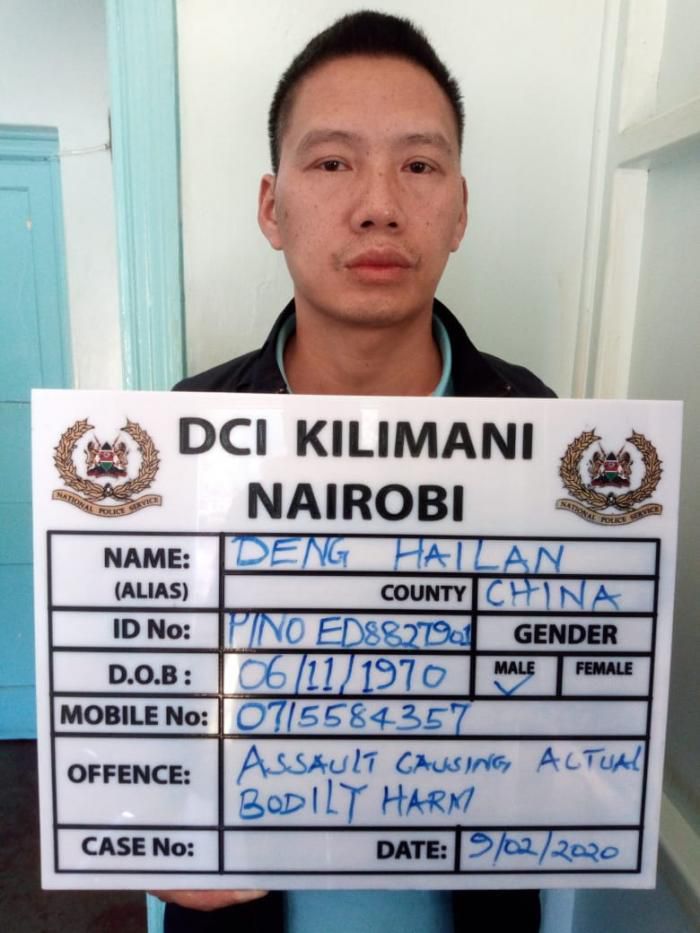 Deng Hailan, the suspect in the Chez Wou assault video