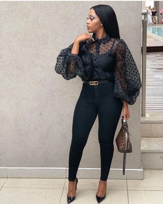 High-waisted jeans (pinterest)