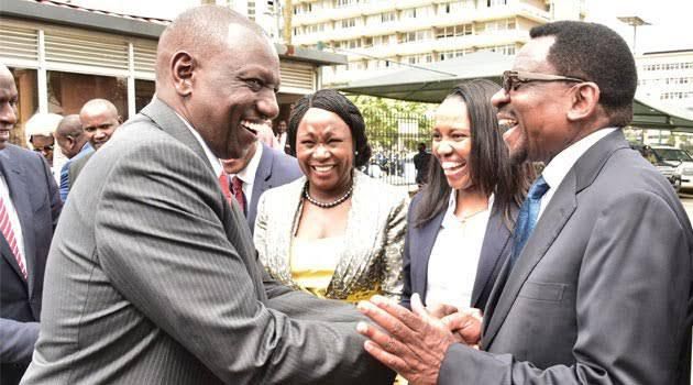 File image of James Orengo with DP Ruto