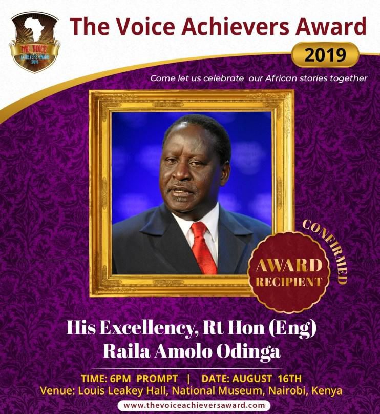 NRG Boss Kevin Mulei among recipient of the “The Voice Achievers Awards”