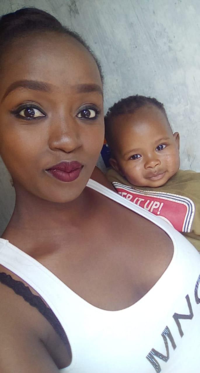 Carolyne and her son