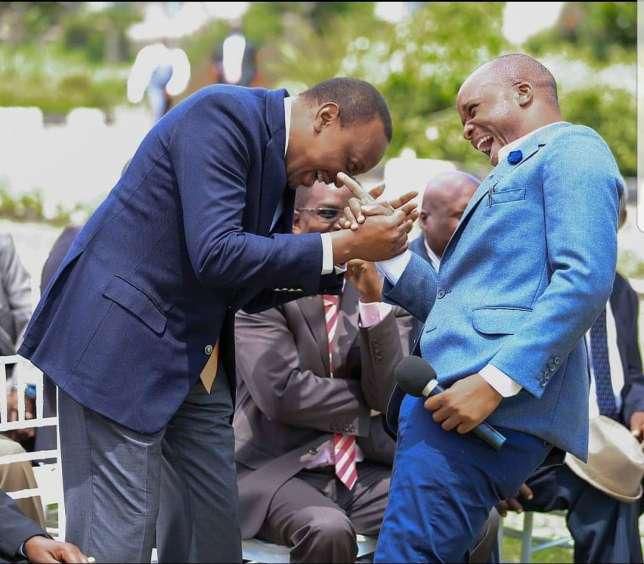 Jalang'o with President Uhuru Kenyatta.  Jalang'o reveals that he will run for Langata Parliamentary  seat in 2022