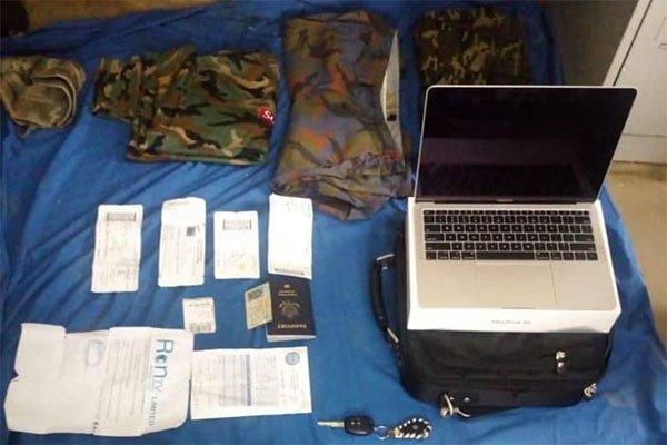 Some of the items recovered from the terror suspects