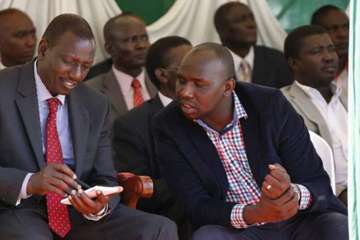 File image of DP Ruto with Elgeyo Marakwet Senator Kipchumba Murkomen (right)