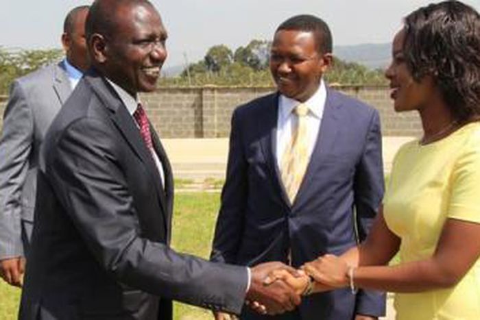 DP William Ruto with Governor Alfred Mutua and his wife Lillian