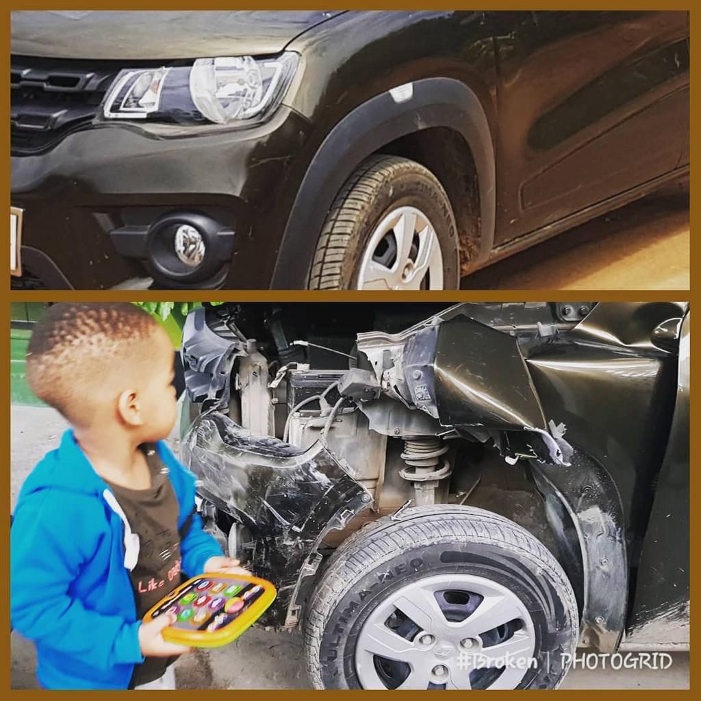 Dan Sonko's car after the accident