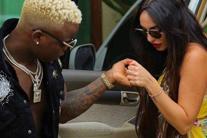 WCB's Harmonize who has been gifted Sh30 million watch by his girlfriend Sarah