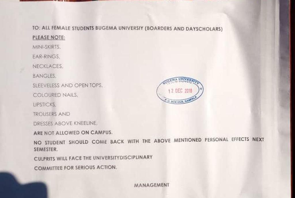 An internal memo which was issued on December 12 announcing the new controversial set of rules
