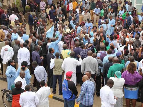 KNH Workers strike kicks off