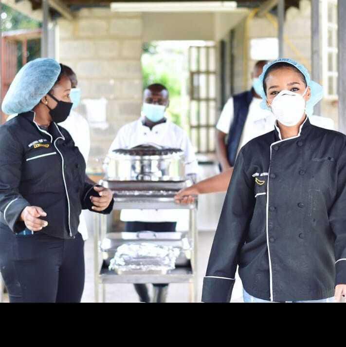 Betty Kyallo surprises Mbagathi Hospital health workers as she treats them to lunch