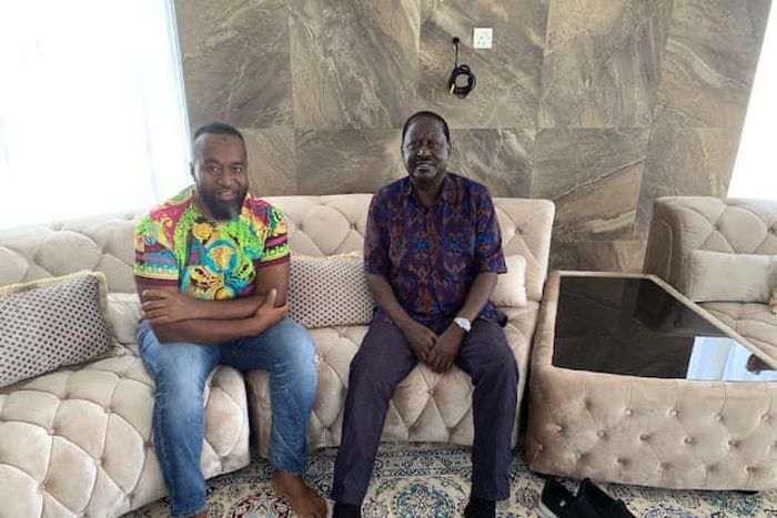 Raila visits ailing Mombasa governor Hassan Joho [Photos]