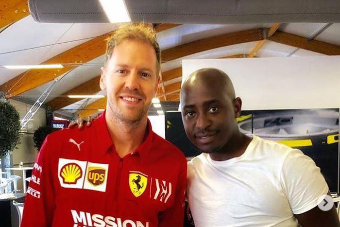 Kenya’s PR Maverick met Ferrari Formula 1 driver, Sebastian Vettel