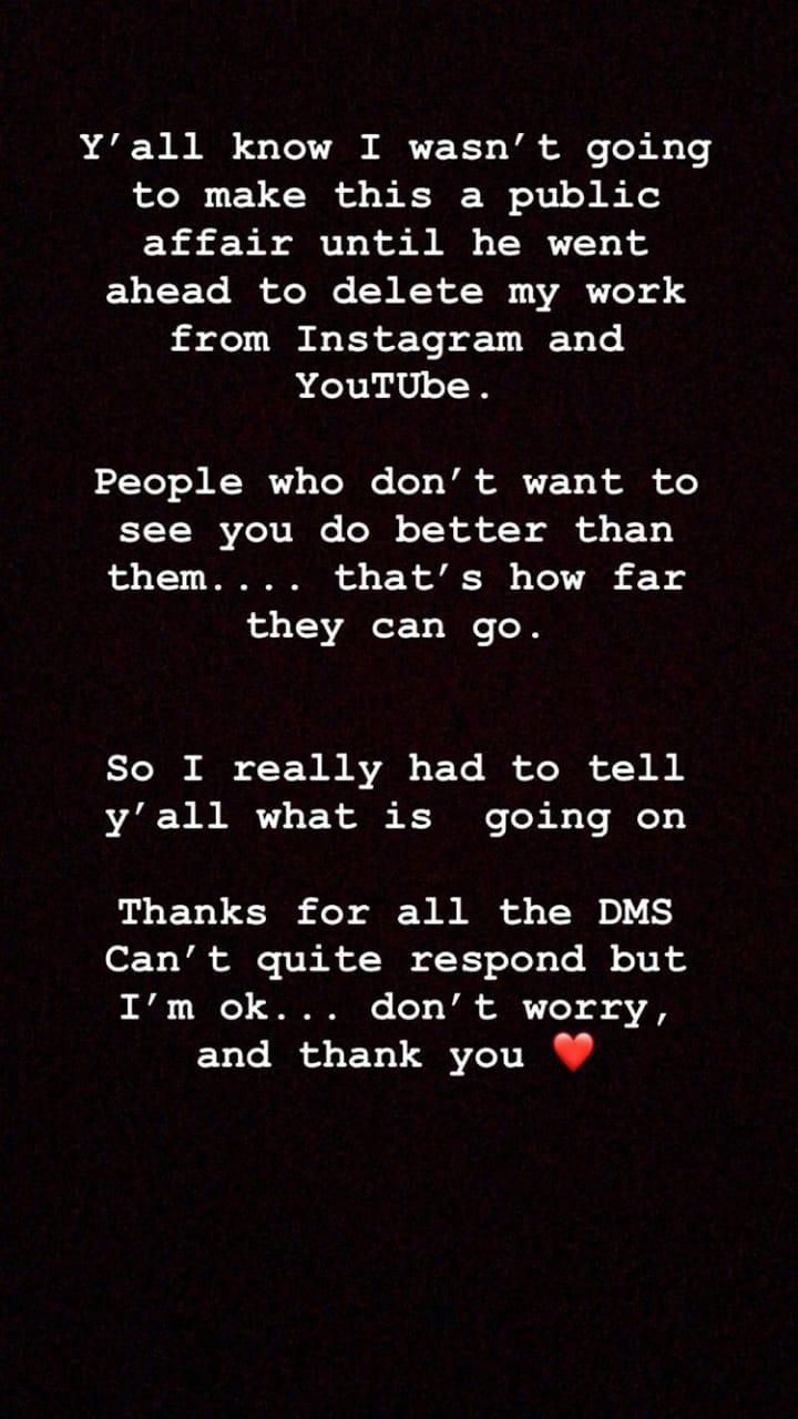 Natalie Tewa's post on break up