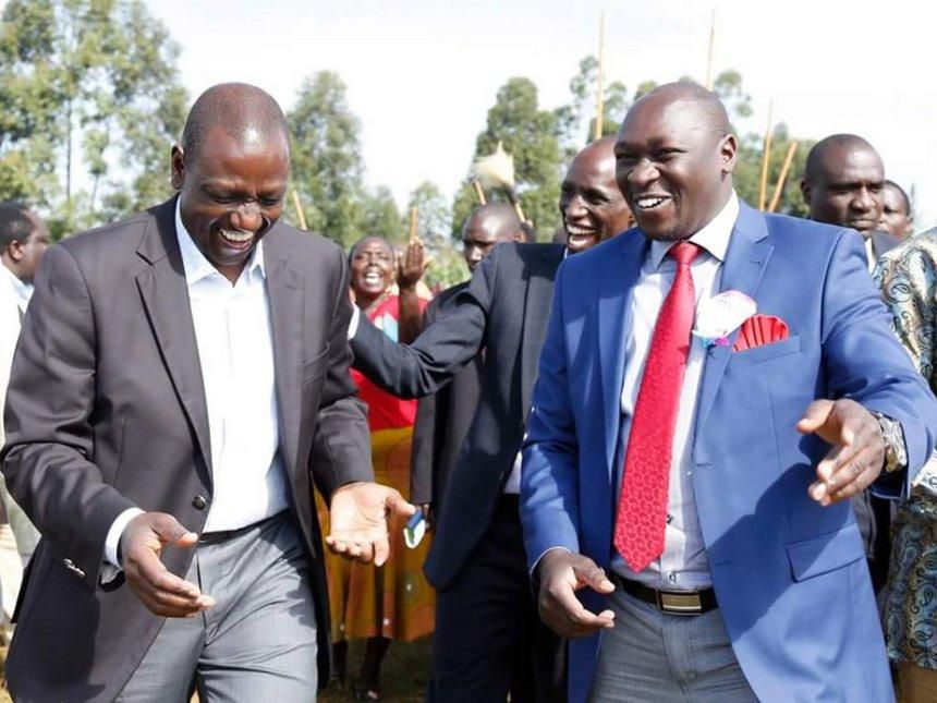 File image of Joshua Kutuny with DP Ruto