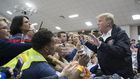 Trump Surveys Tornado Damage in Alabama, and Signs Some Bibles, Too