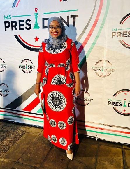 Nadia Abdalla while appearing on reality TV show Madam President