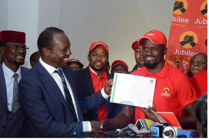 IEBC declines to to accept McDonald Mariga's nomination documents after his name is found missing from register of voters