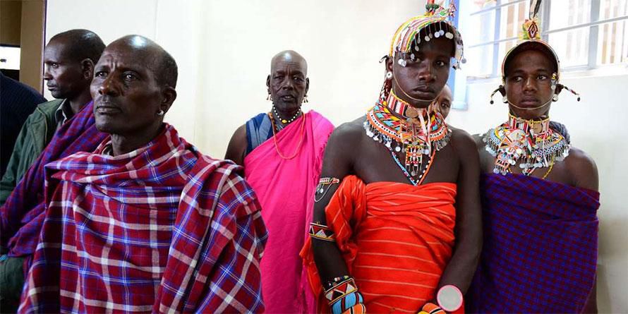 Members of the Samburu community during a past hearing(Nation)