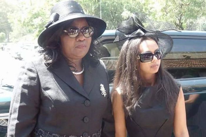 Ida Odinga with her daughter In-law Lwam Bekele