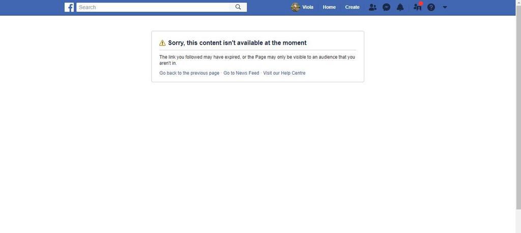 A screen grab of Uhuru Kenyatta's deleted Facebook page