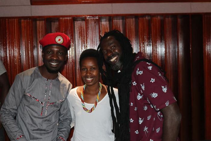 Bobi Wine, his wife Barbie and Buju Banton