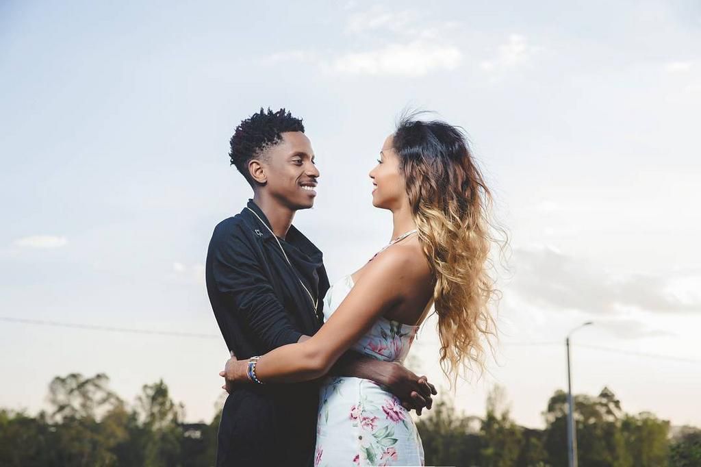 Eric Omondi and Chantal Grazioli