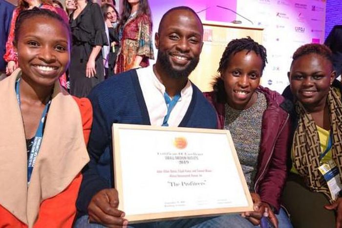 John Allan Namu after winning the prestigious Global Investigative Journalists Network’s Global Shining Light Award